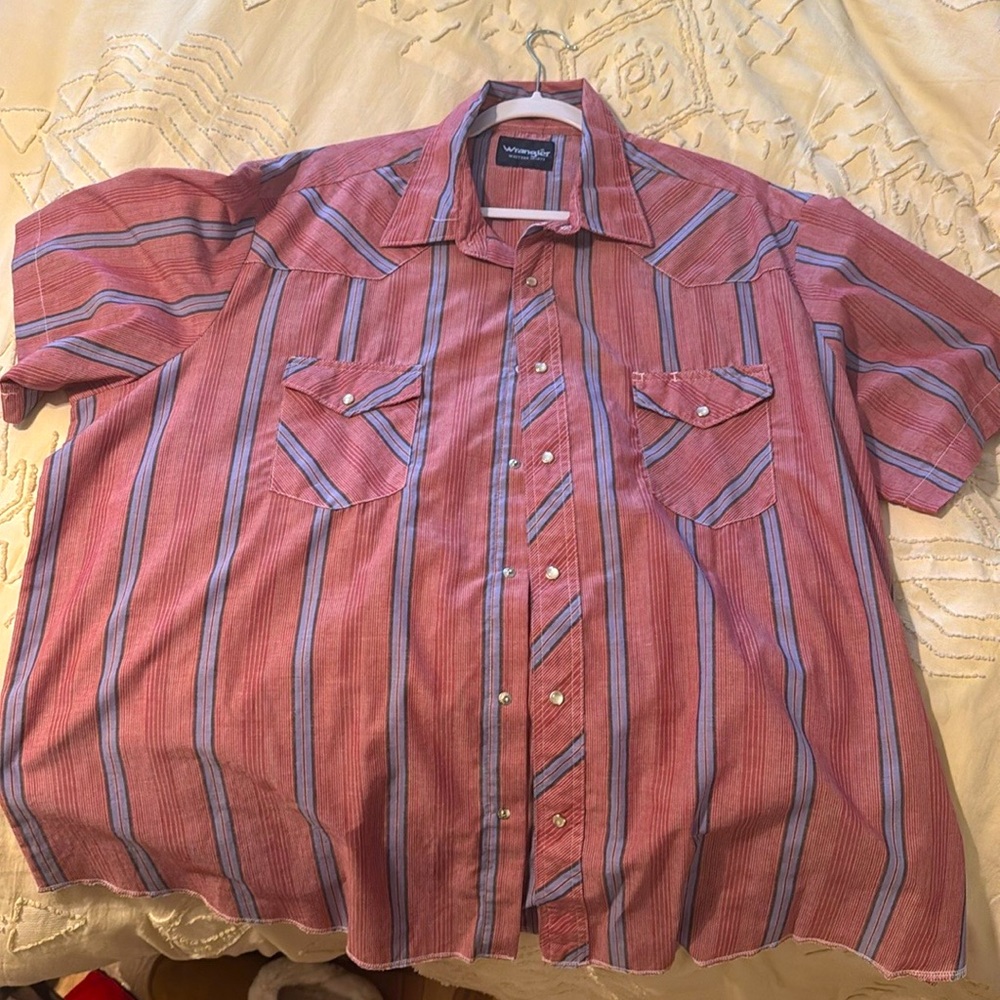 Wrangler short sleeve pearl snap